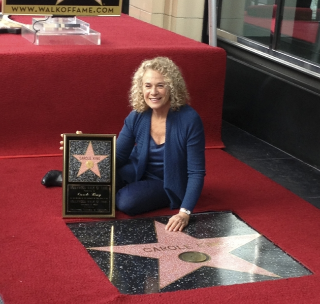 Carole on Hollywood's Walk of Fame